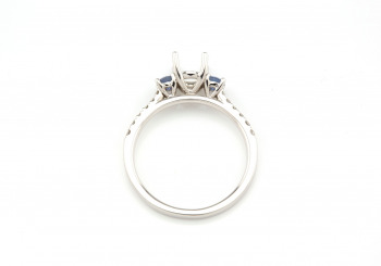 14k Yogo Sapphire Semi-Mount 14k Yogo Sapphire Semi-Mount
