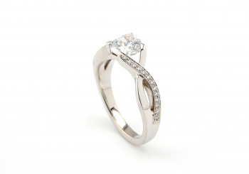 14k Diamond Semi-Mount 14k Diamond Semi-Mount