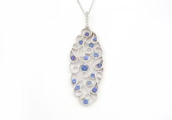 14K Yogo & Diamond Pendant