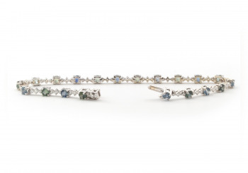 14K Fancy Montana Sapphire Bracelet 14K Fancy Montana Sapphire Bracelet