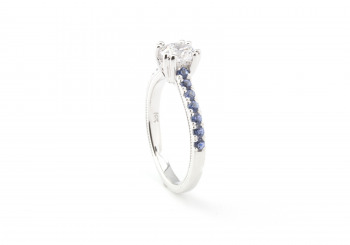 14k Yogo Sapphire Semi-Mount 14k Yogo Sapphire Semi-Mount