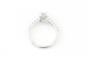 14k Yogo Sapphire Semi-Mount 14k Yogo Sapphire Semi-Mount