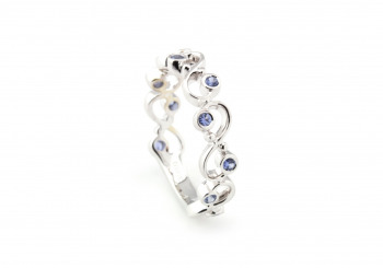 14k Yogo Sapphire Band 14k Yogo Sapphire Band