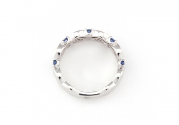 14k Yogo Sapphire Band 14k Yogo Sapphire Band