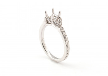 14k Diamond Semi-Mount 14k Diamond Semi-Mount