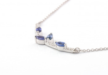 14K Yogo & Diamond Pendant 14K Yogo & Diamond Pendant