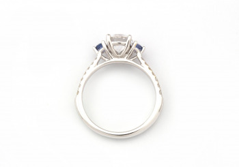14k Yogo Sapphire Semi-Mount 14k Yogo Sapphire Semi-Mount