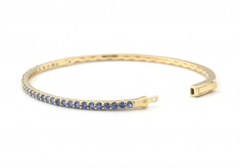 14K Yogo Sapphire Bangle 14K Yogo Sapphire Bangle