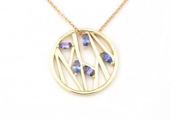 14k Yogo Sapphire Necklace