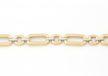 14k Diamond Link Bracelet 14k Diamond Link Bracelet