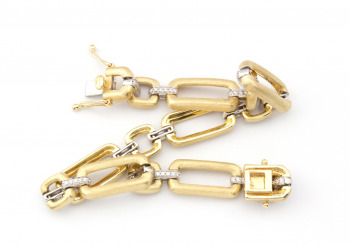 14k Diamond Link Bracelet 14k Diamond Link Bracelet