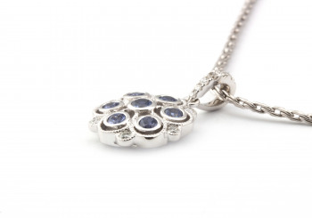 14k Yogo Sapphire Pendant 14k Yogo Sapphire Pendant