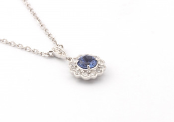 14k Yogo Sapphire Necklace 14k Yogo Sapphire Necklace