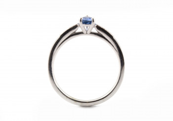 14k Contemporary Yogo Sapphire Ring 14k Contemporary Yogo Sapphire Ring