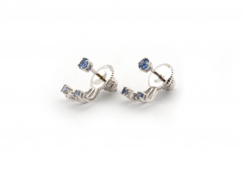 14k Yogo Sapphire Earrings 14k Yogo Sapphire Earrings