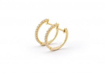 14k Diamond Hoops 14k Diamond Hoops