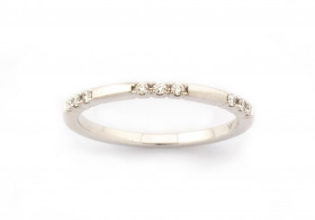14k Diamond Wedding Band