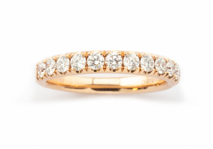 14k Diamond Wedding Band