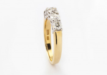 14k Two-Tone Diamond Wedding Band 14k Two-Tone Diamond Wedding Band