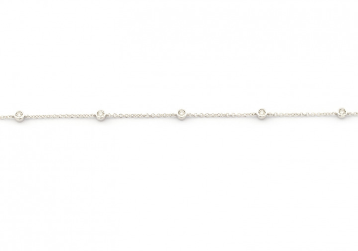14k Fancy Link Diamond Bracelet