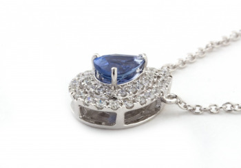 14k Yogo Sapphire Necklace 14k Yogo Sapphire Necklace