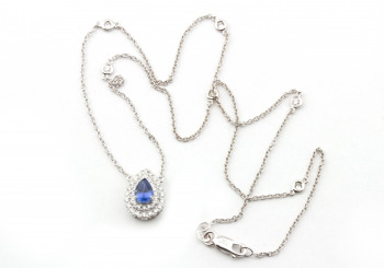 14k Yogo Sapphire Necklace 14k Yogo Sapphire Necklace