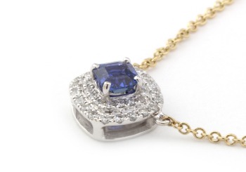 14k Yogo Sapphire Necklace 14k Yogo Sapphire Necklace