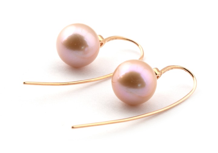 14k Pearl Hook Earrings