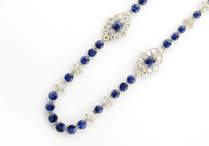 Vintage Yogo Sapphire Necklace