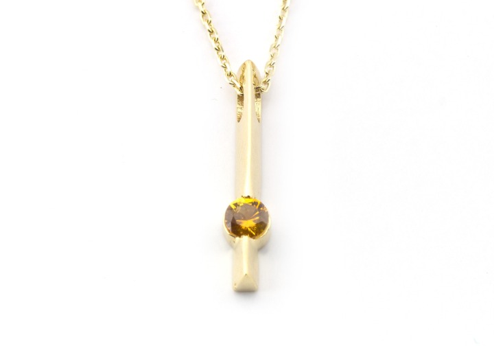 14k Montana Sapphire Necklace