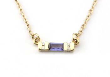 14k Yogo Sapphire Necklace