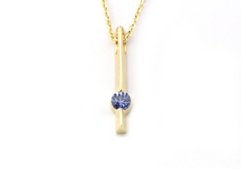 14k Yogo Sapphire Necklace