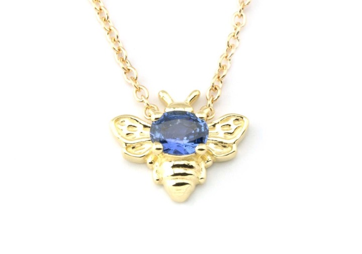 14k Yogo Sapphire Necklace