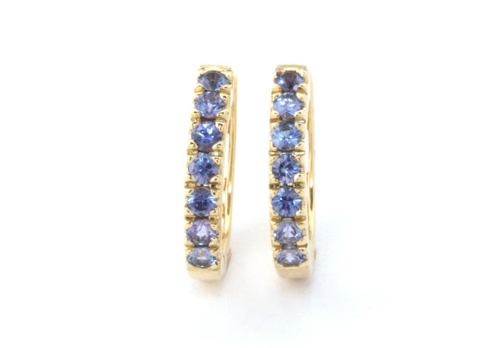 Yogo Sapphire Hoops