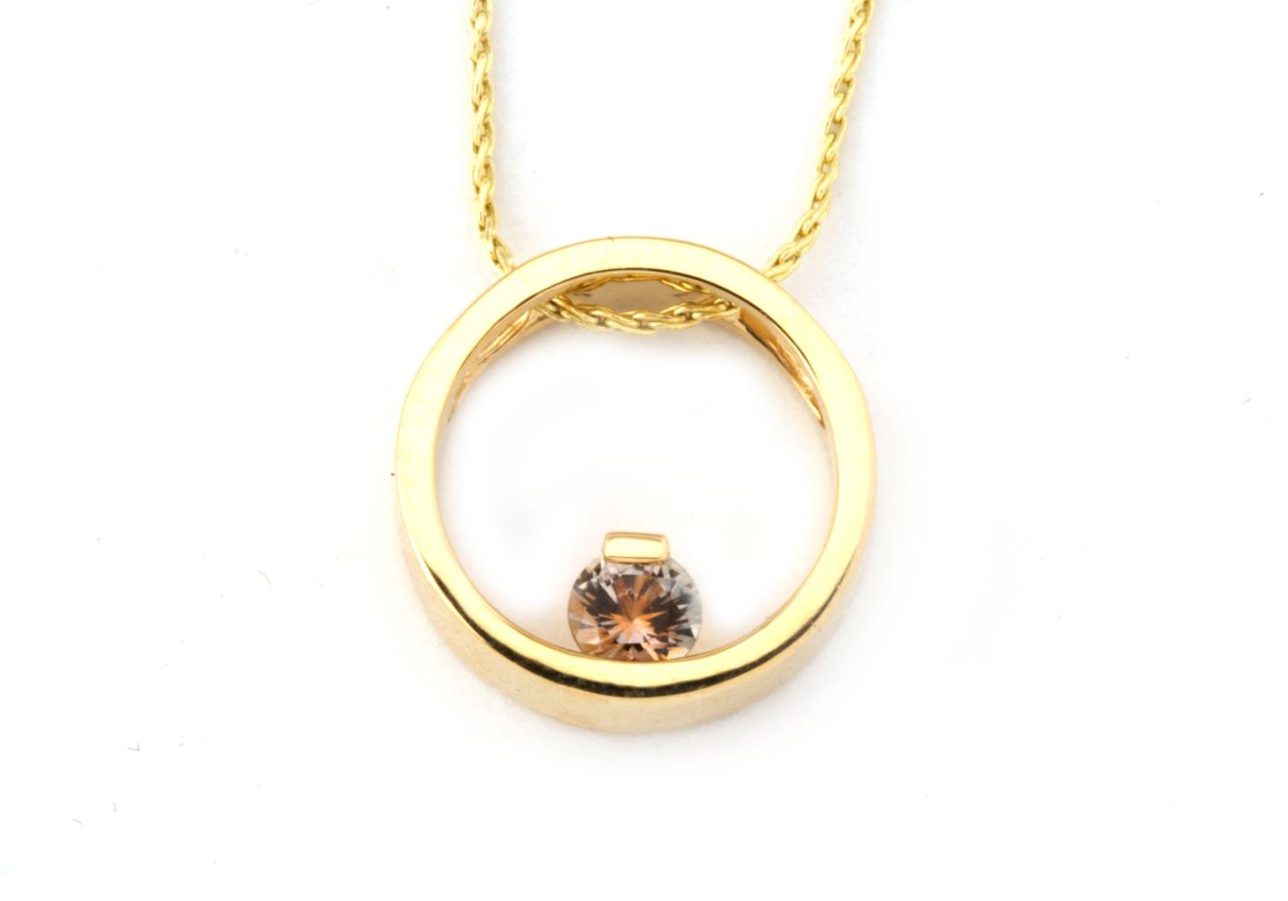 Fancy Montana Sapphire Pendant