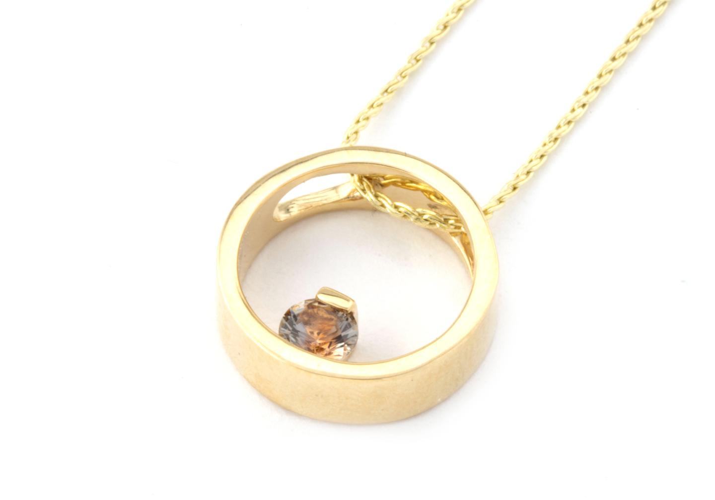 Fancy Montana Sapphire Pendant