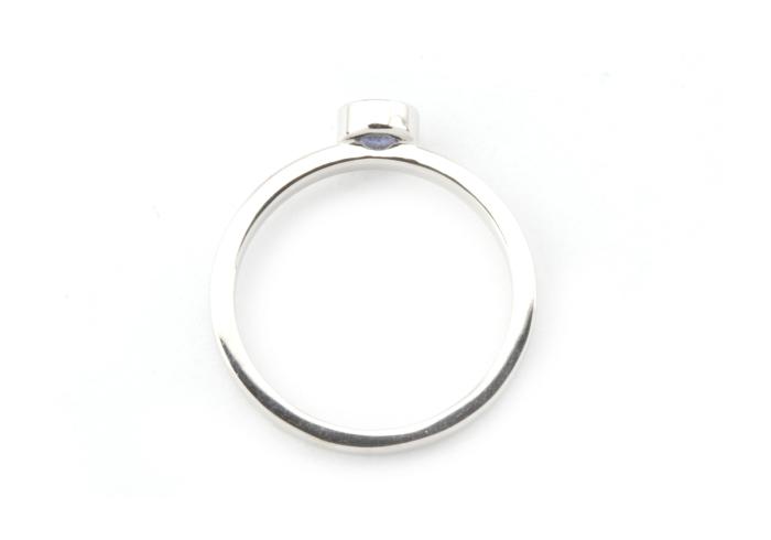 14k Yogo Sapphire Stacking Ring