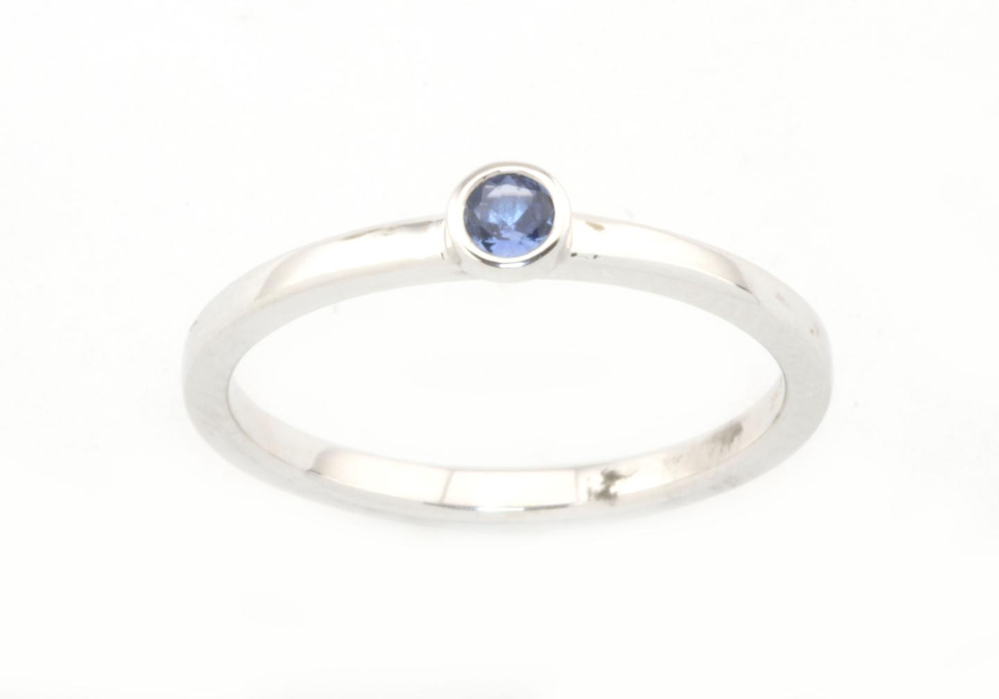 14k Yogo Sapphire Stacking Ring