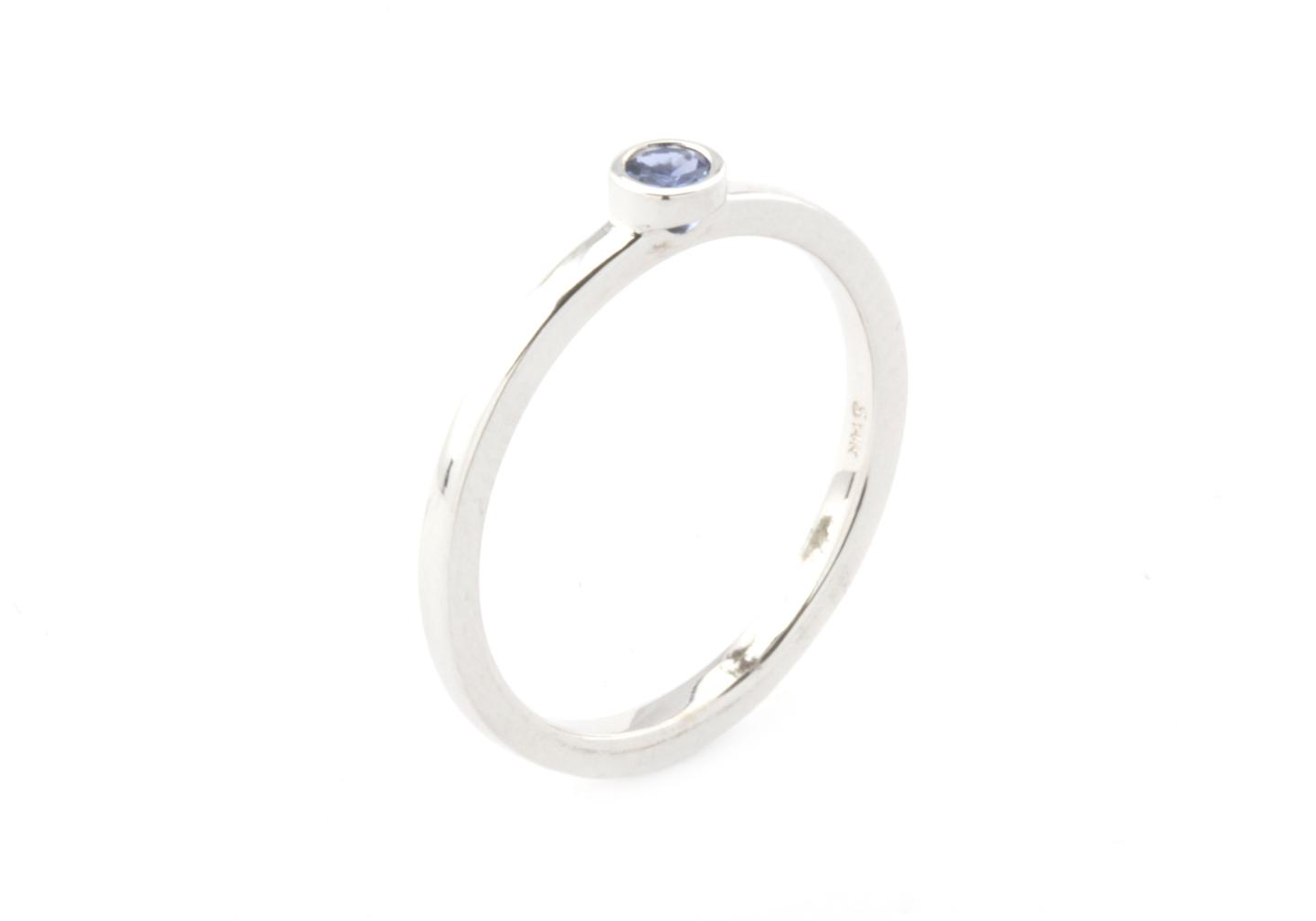 14k Yogo Sapphire Stacking Ring