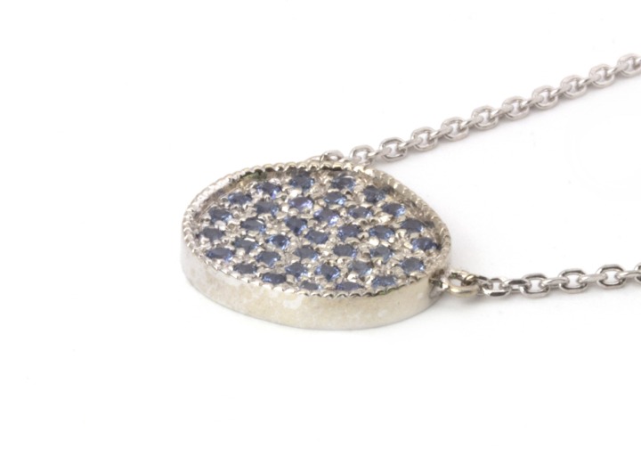 14K Yogo Sapphire Fashion Necklace