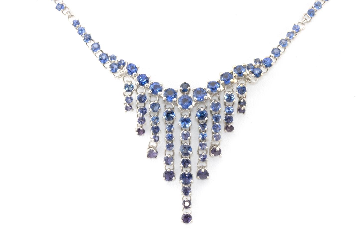 Vintage Yogo Sapphire Necklace