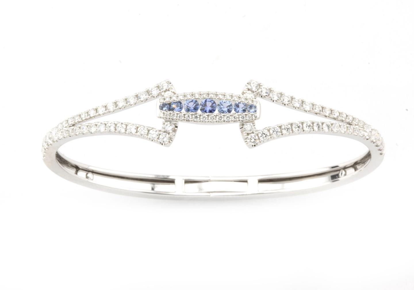 Yogo Sapphire Bangle Bracelet