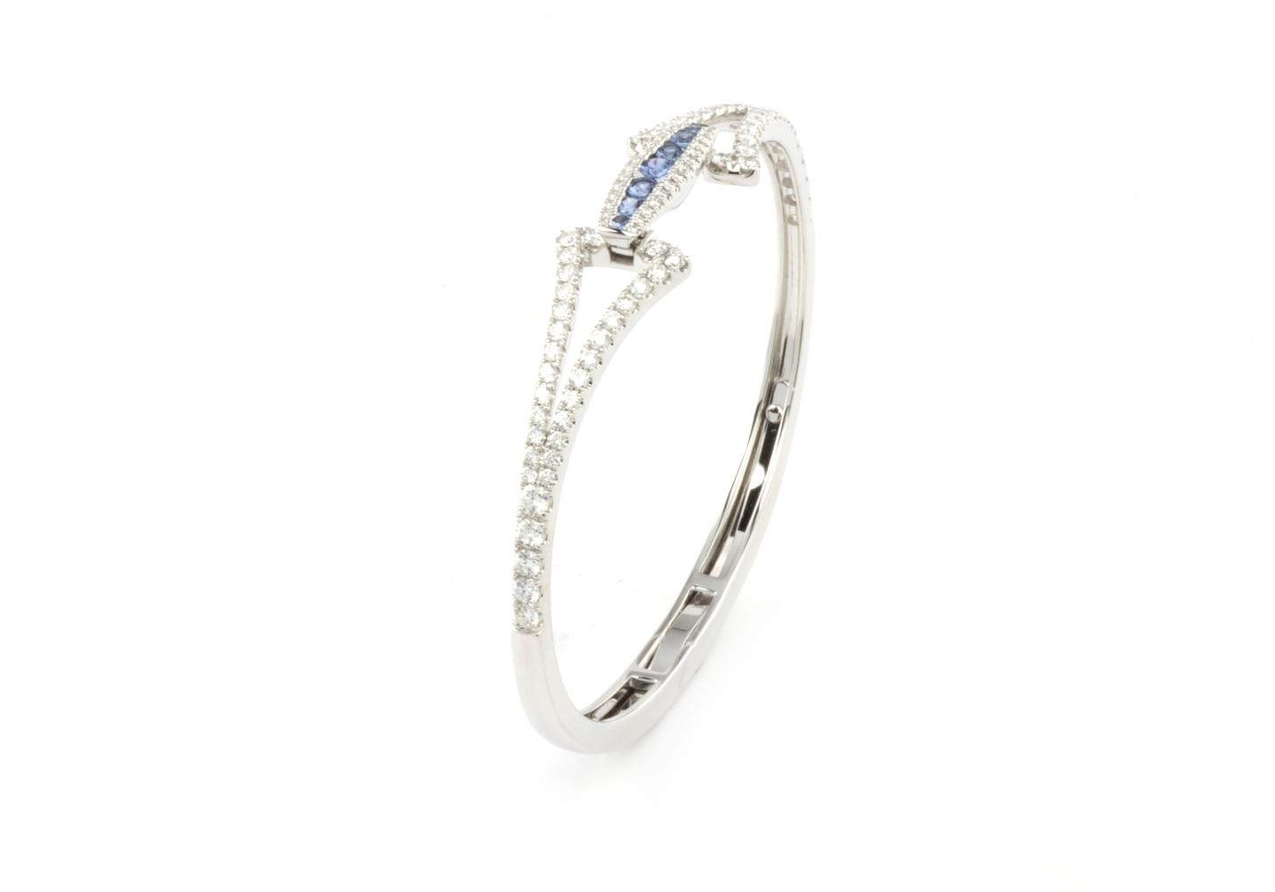 Yogo Sapphire Bangle Bracelet