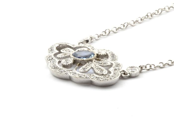 14K Yogo & Diamond Pendant