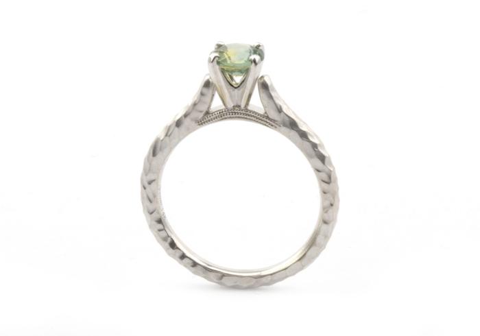 14k Fancy Montana Sapphire Ring