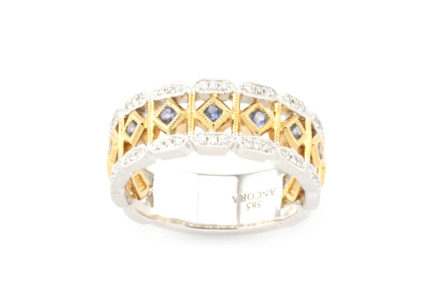 Filigree Yogo Sapphire Ring