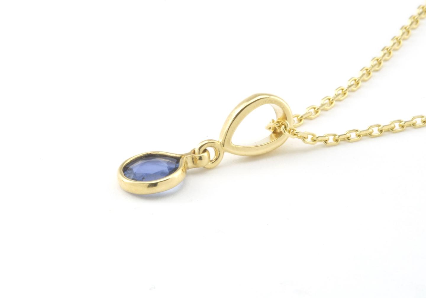 14K Yogo Sapphire Necklace