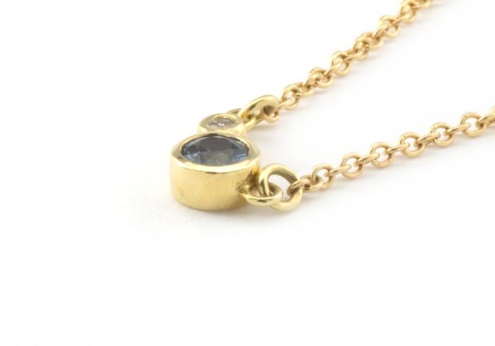 14K Yogo Sapphire Necklace