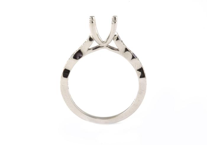 14k Diamond Semi Mount