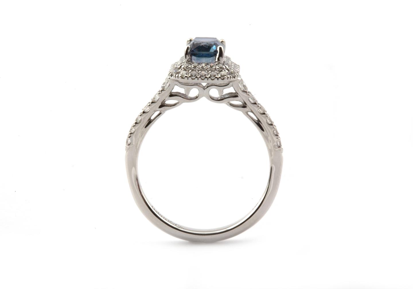 14k Fancy Montana Sapphire Ring